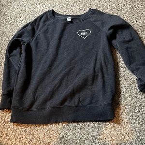 Old navy , black crew neck. (love wins)